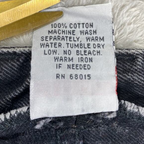 Vintage 90s Y2k BONGO High Rise Tapered Jeans in Black Wash Size 13 Retro - Picture 10 of 10